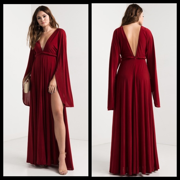 🆕 Red Goddess Gown -NEW ❤️ - Picture 2 of 11